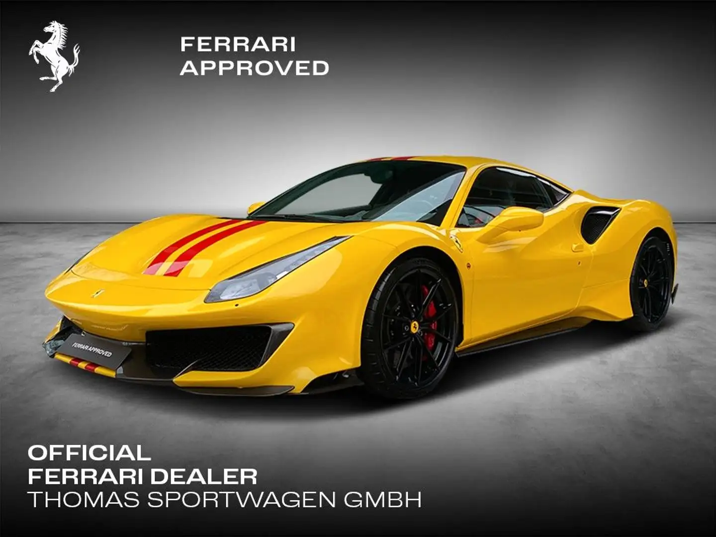 Ferrari 488 / Lift / Racing-Streifen / Kamera Geel - 1
