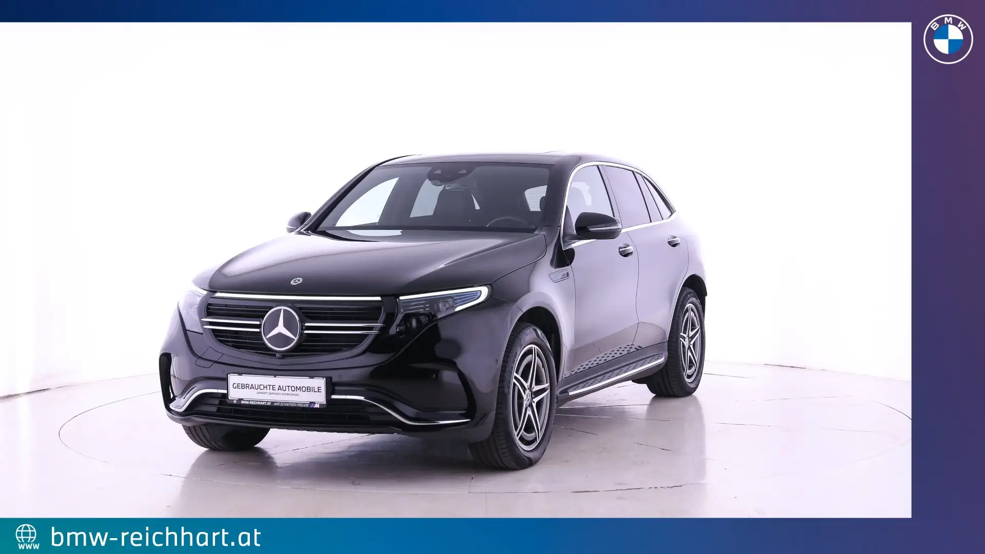 Mercedes-Benz EQC 400 4MATIC 80kWh AMG Line AMG-Line \ HIFI \ AHK \ Abstandstempomat Schwarz - 1