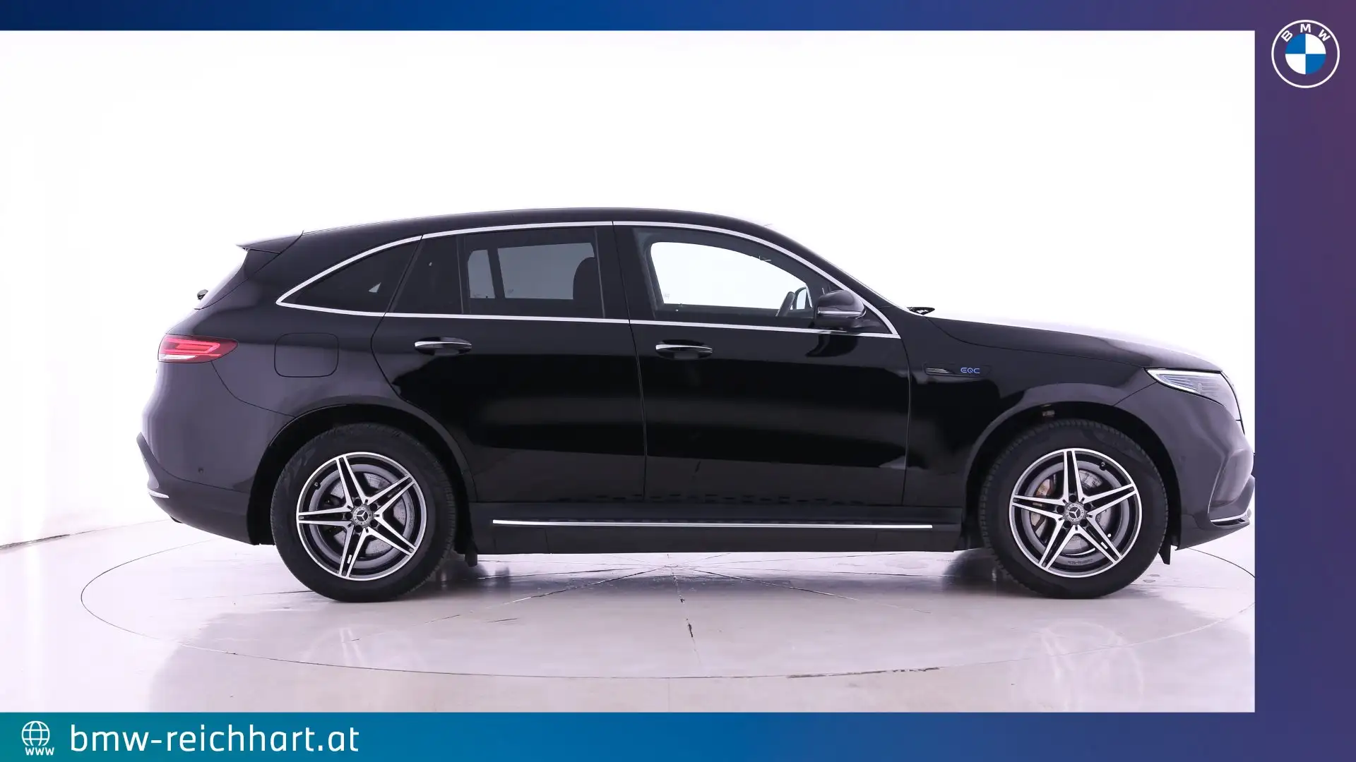Mercedes-Benz EQC 400 4MATIC 80kWh AMG Line AMG-Line \ HIFI \ AHK \ Abstandstempomat Schwarz - 2