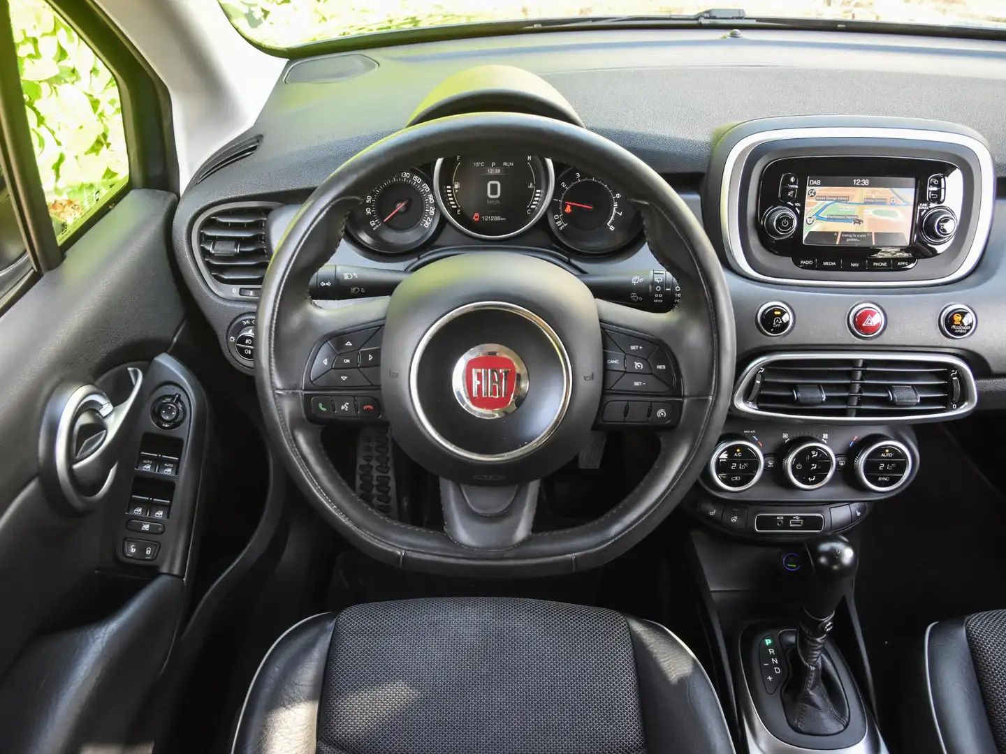 Fiat 500X 1.4 Turbo MultiAir Lounge automaat / zwart leer/st Blau - 2