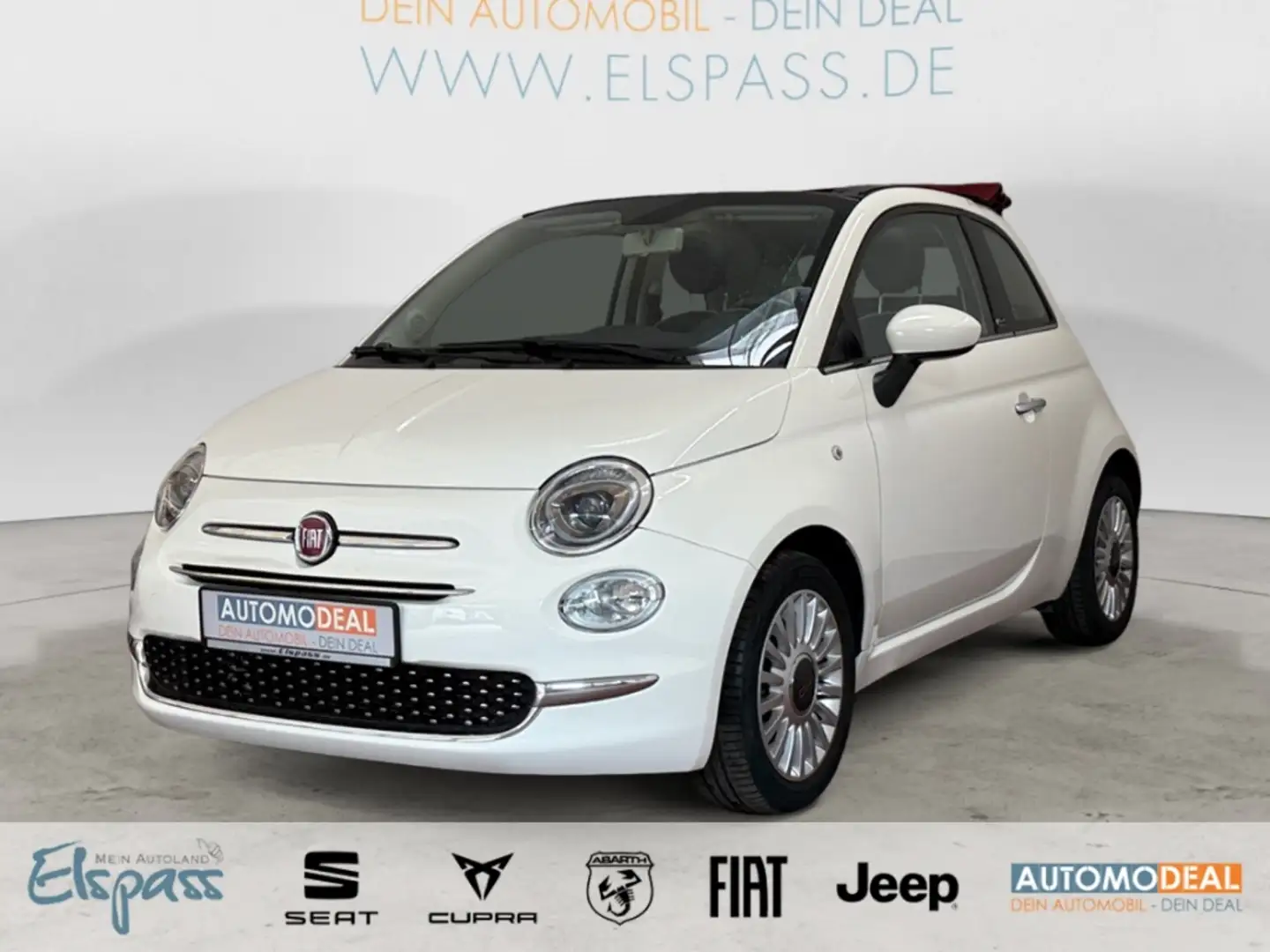 Fiat 500C Lounge AUTOMATIK SCHIEBEDACH TEMPOMAT APPLE/ANDROI Weiß - 1