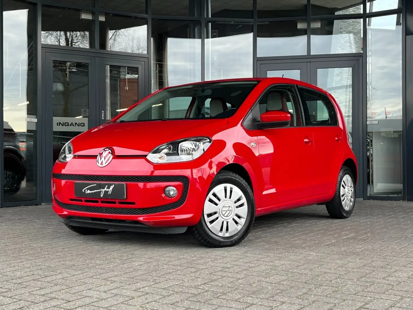 Volkswagen up! 1.0 75PK HIGH UP! AUT. 5DRS. NAVI - CRUISE - STOEL Rouge - 1
