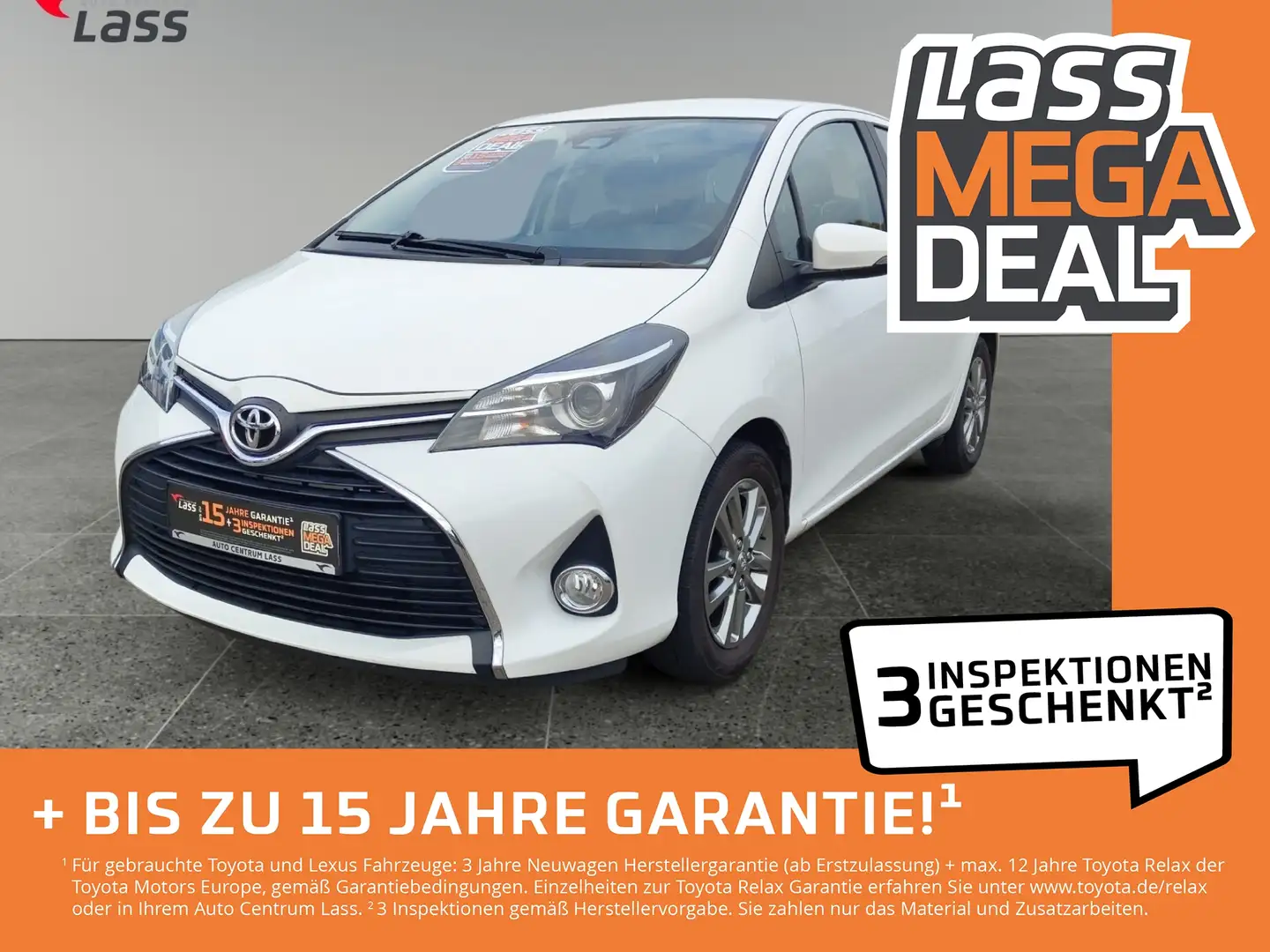 Toyota Yaris -S 1.3 Edition S Edition-S 2xKlima Kam. LM Blanco - 1