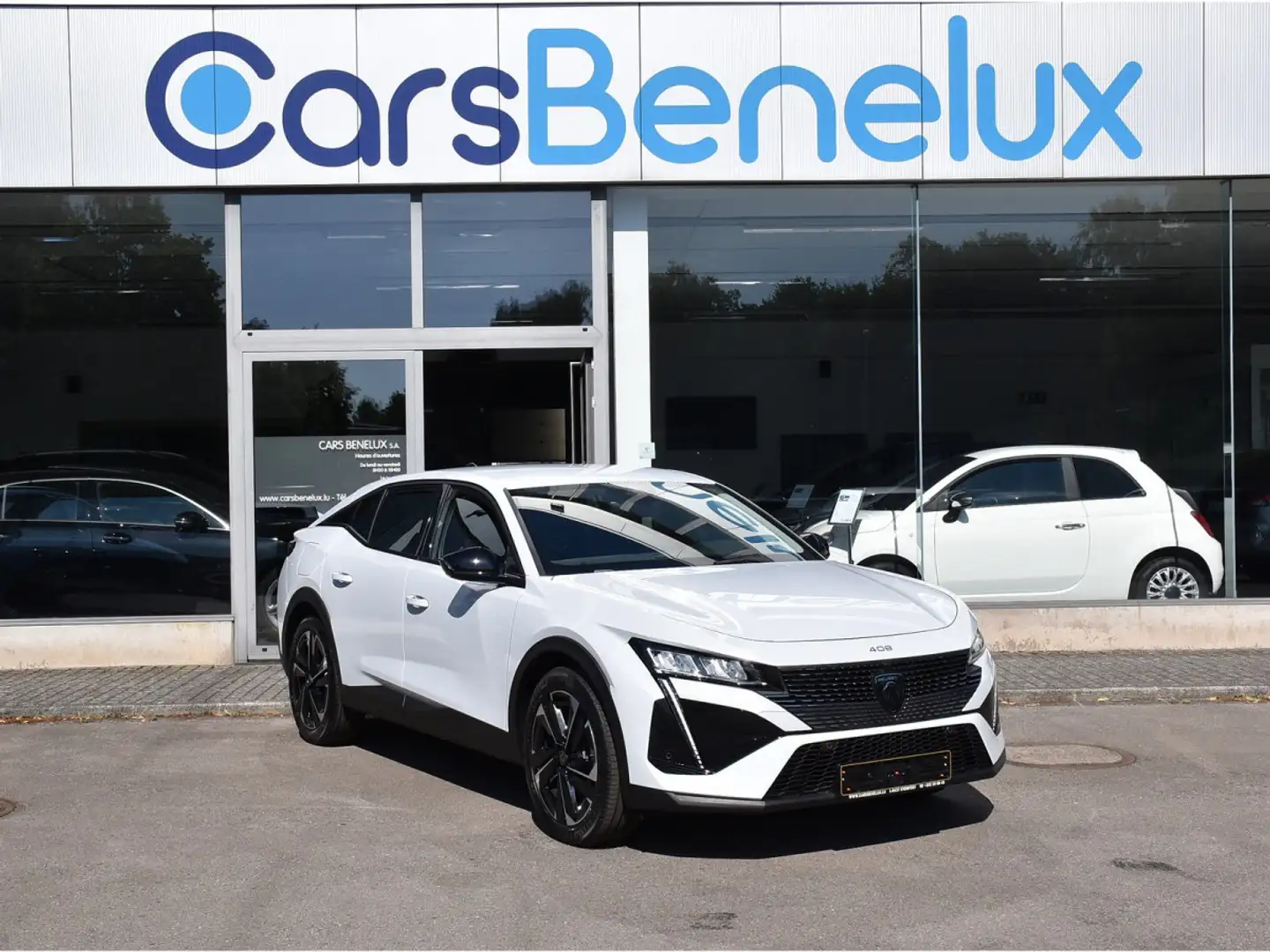 Peugeot 408 1.6 PHEV Hybride EAT8 Allure GPS LANE CAM360 1° M. Blanc - 1