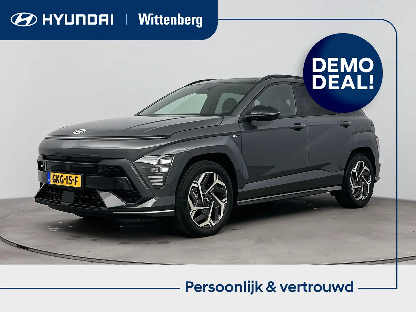 Hyundai KONA 1.6 GDI HEV N-Line Sky | Schuif/kanteldak | Navi/C Gris - 1
