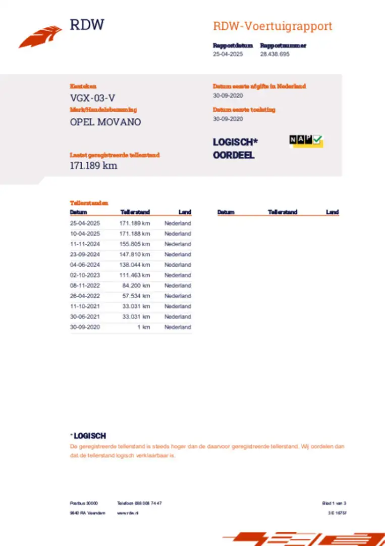 Opel Movano 2.3|150pk|euro6|bj.9-2020|airco|navi|cruise.contro Blanc - 2