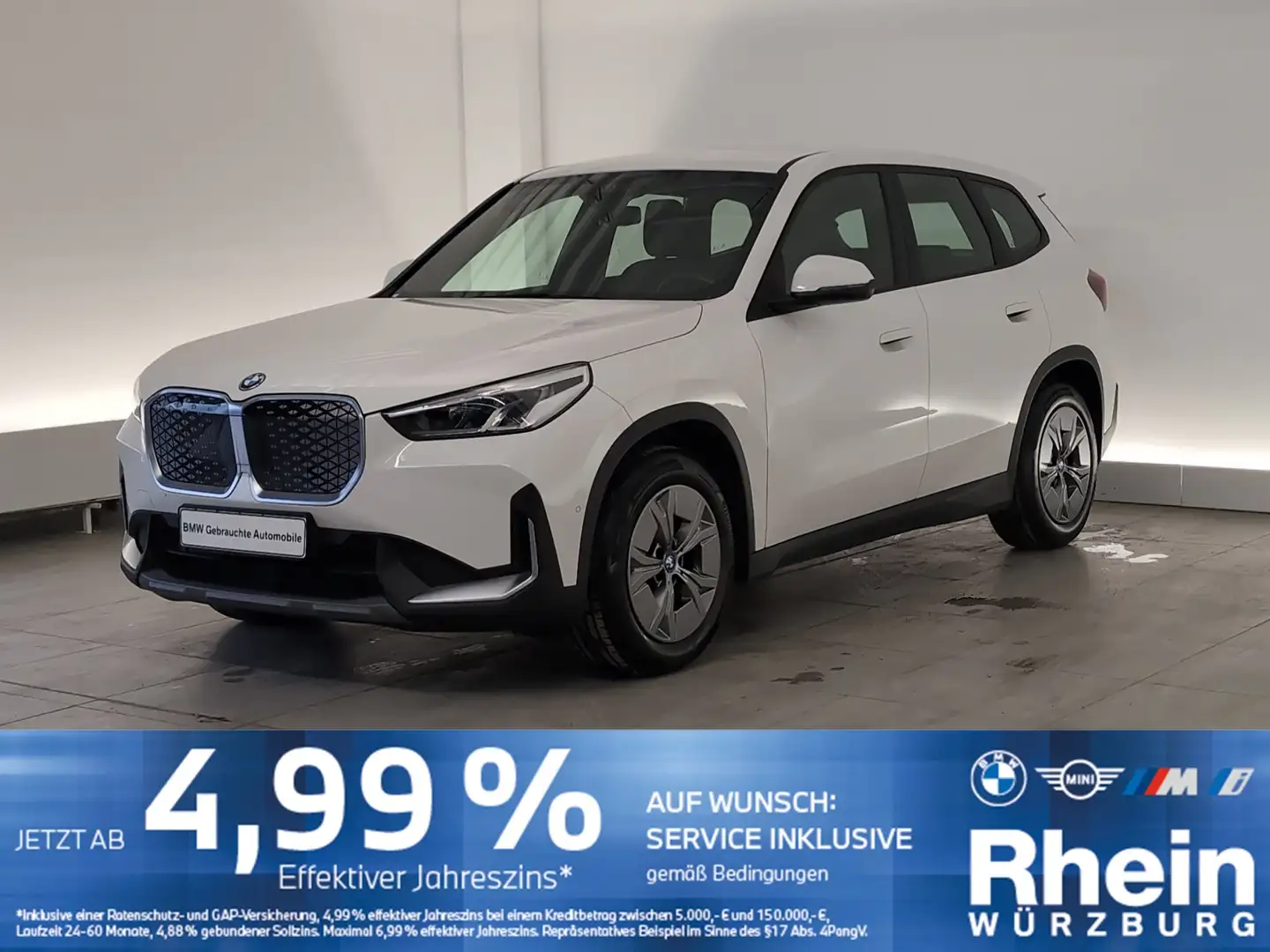 BMW iX1 xDrive30 Navi/LED/RFK/Apple/Standhz/PDC/DAB Navi/L Weiß - 1
