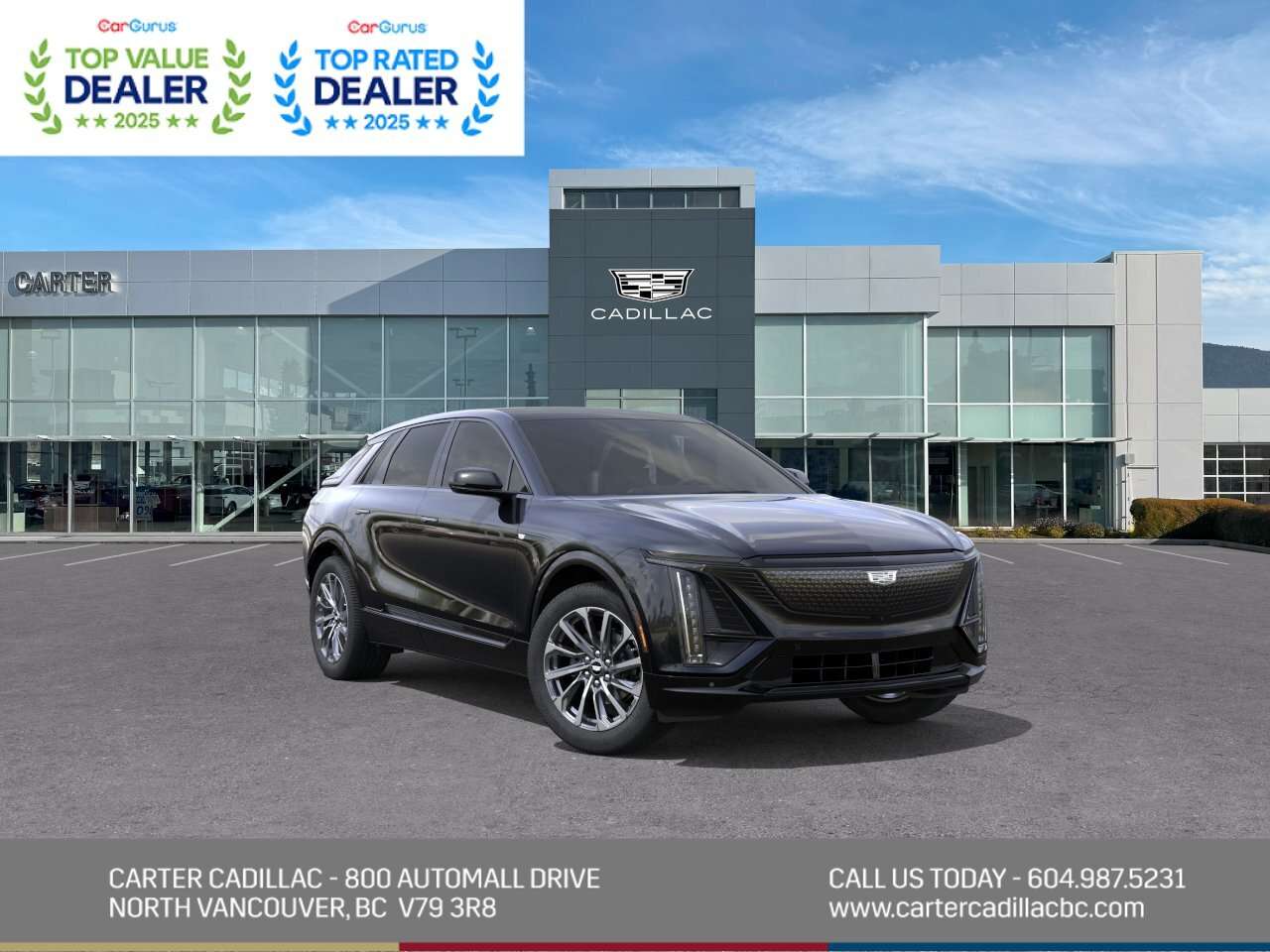 Black 2027 Cadillac LYRIQ SUV / Crossover Rear-Wheel Drive 1-Speed Automatic