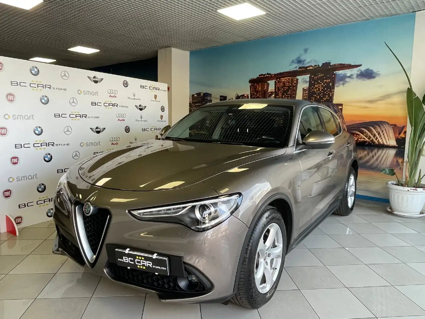 Alfa Romeo Stelvio 2.2 JTD-m 180cv Super*PELLE*NAVI Grigio - 1