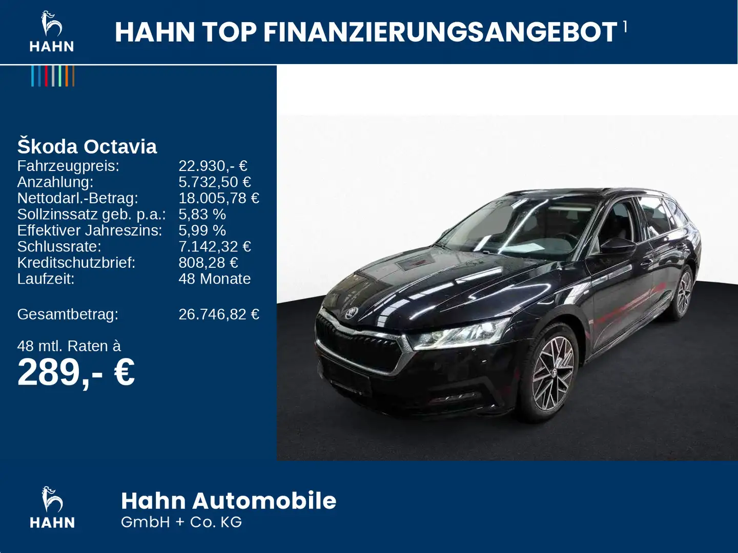 Skoda Octavia Combi 1.5 TSI Clever  Navi CAM 360° LED Schwarz - 2