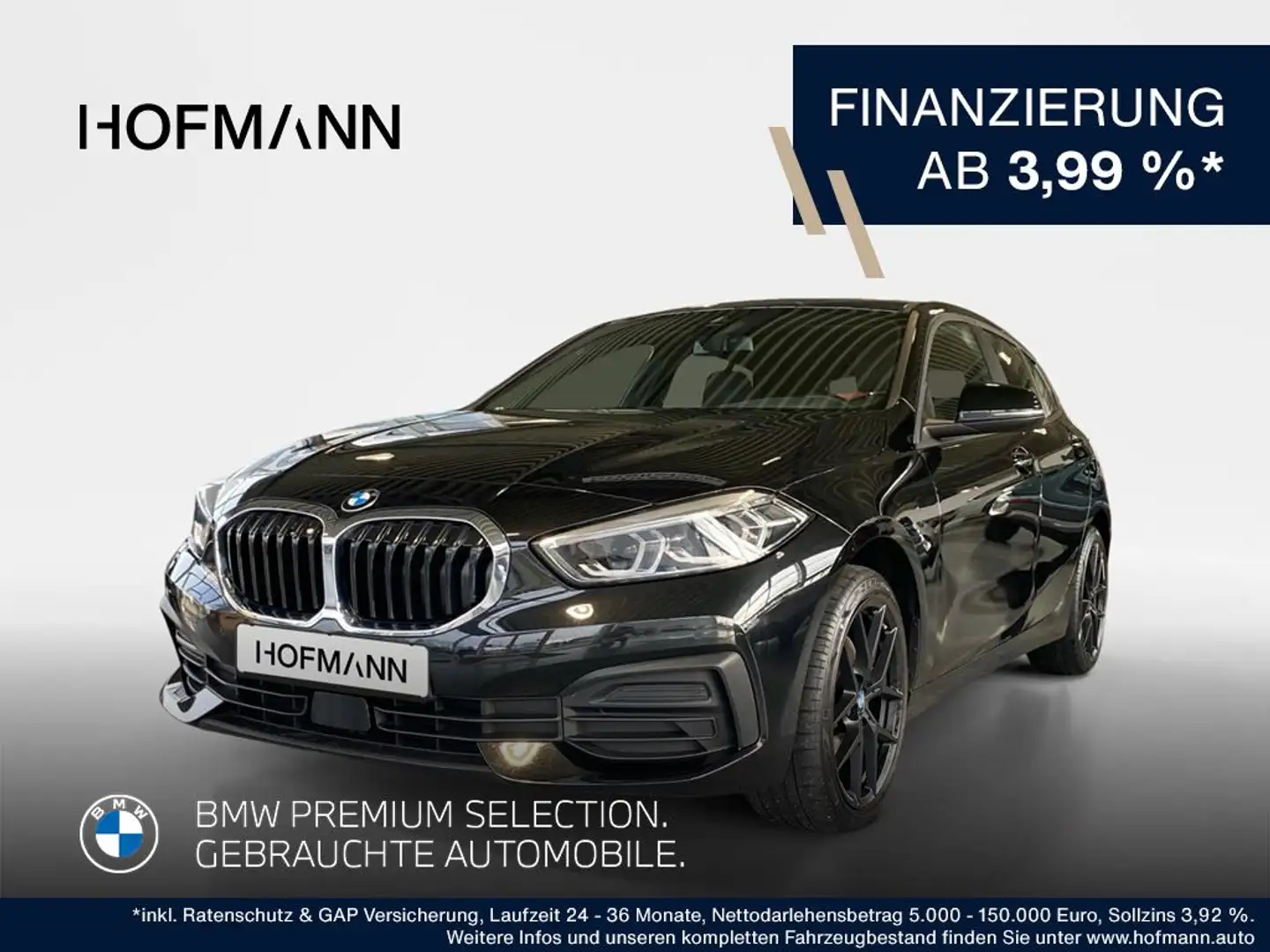 BMW 118 Advantage Schwarz - 1