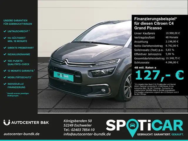 Citroen C4 Picasso PureTech 130 SHINE 7-Sitzer AHK 360°7 Sitzer AHK-a