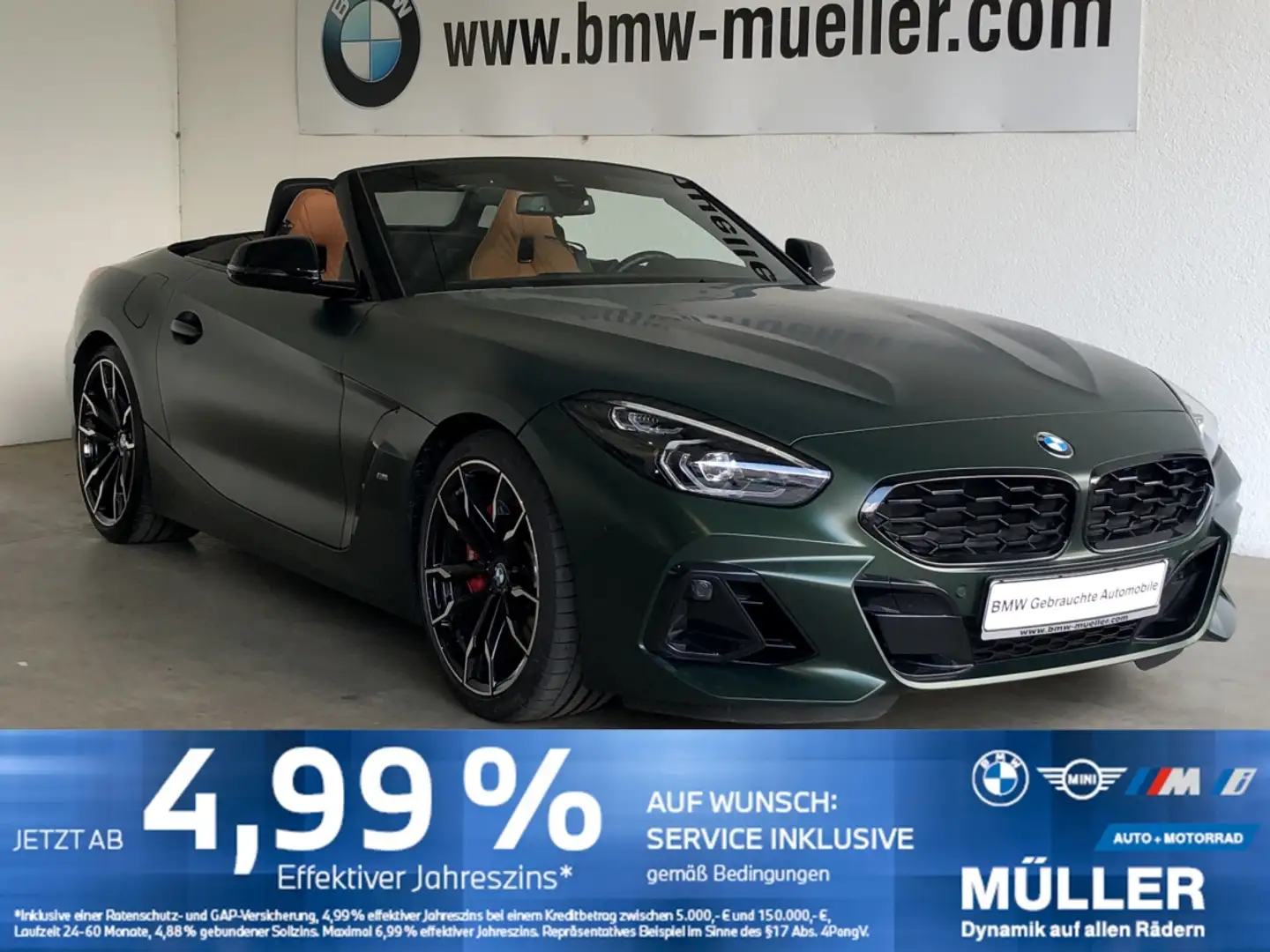 BMW Z4 M 40i HUD/LED+/hk/CAM/DAB/SH/TEMPO/K-ZUG Verde - 1