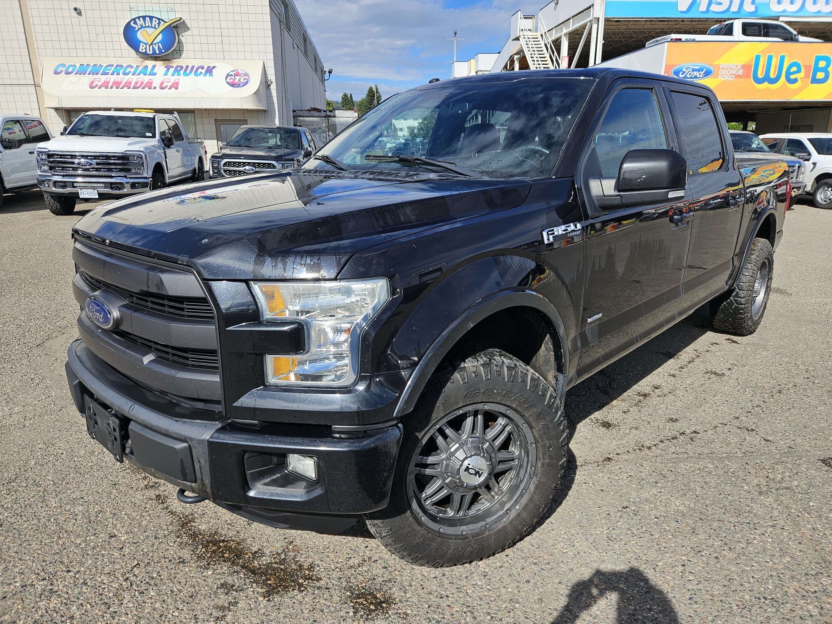 Black 2015 Ford F-150 Pickup Truck Four-Wheel Drive 6-Speed Automatic