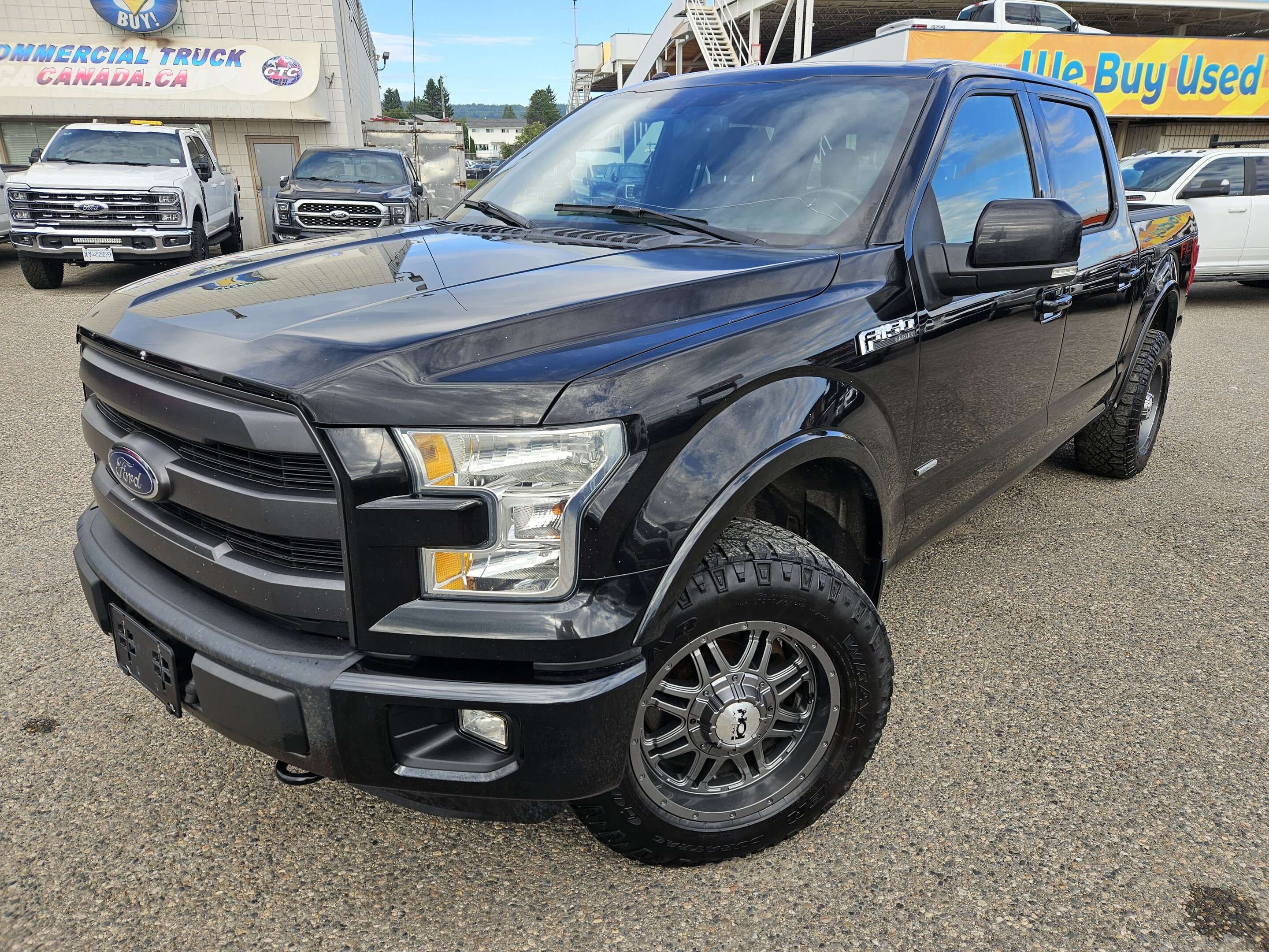 Black 2015 Ford F-150 Pickup Truck Four-Wheel Drive 6-Speed Automatic