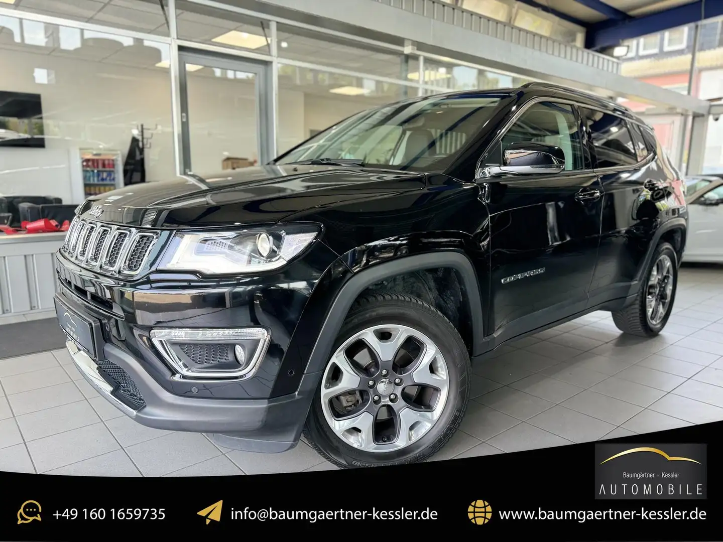 Jeep Compass Limited 4WD 1.4 M-Air 9Gang-Autom. AHK Nero - 1