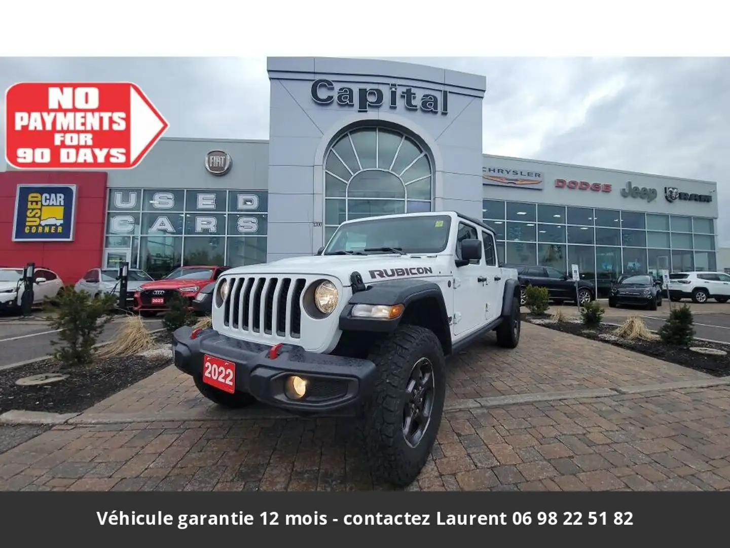 Jeep Gladiator Rubicon 4x4 Tout compris hors homologation 4500e Blanc - 1