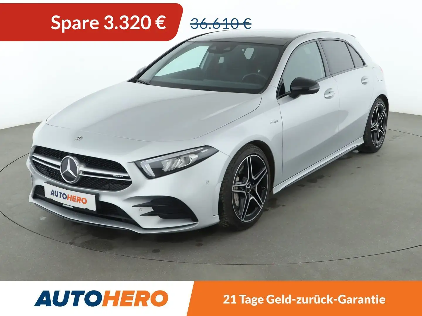 Mercedes-Benz A 35 AMG A 35 AMG 4Matic Aut.*TEMPO*NAVI*CAM*PDC*SHZ*ALU* Срібний - 1
