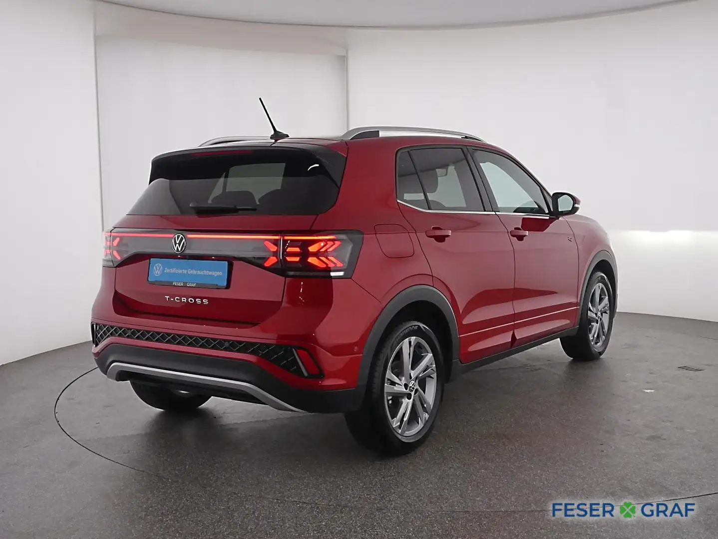 Volkswagen T-Cross 1.0 TSI R-Line Navi/R-Kamera/5J Garantie Rot - 2