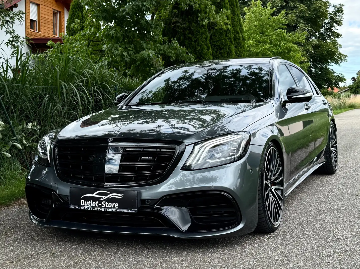 Mercedes-Benz S 63 AMG 4Matic+*Lang*Chauffeur-Paket*Keramik*MwSt*VOLL* Gris - 1