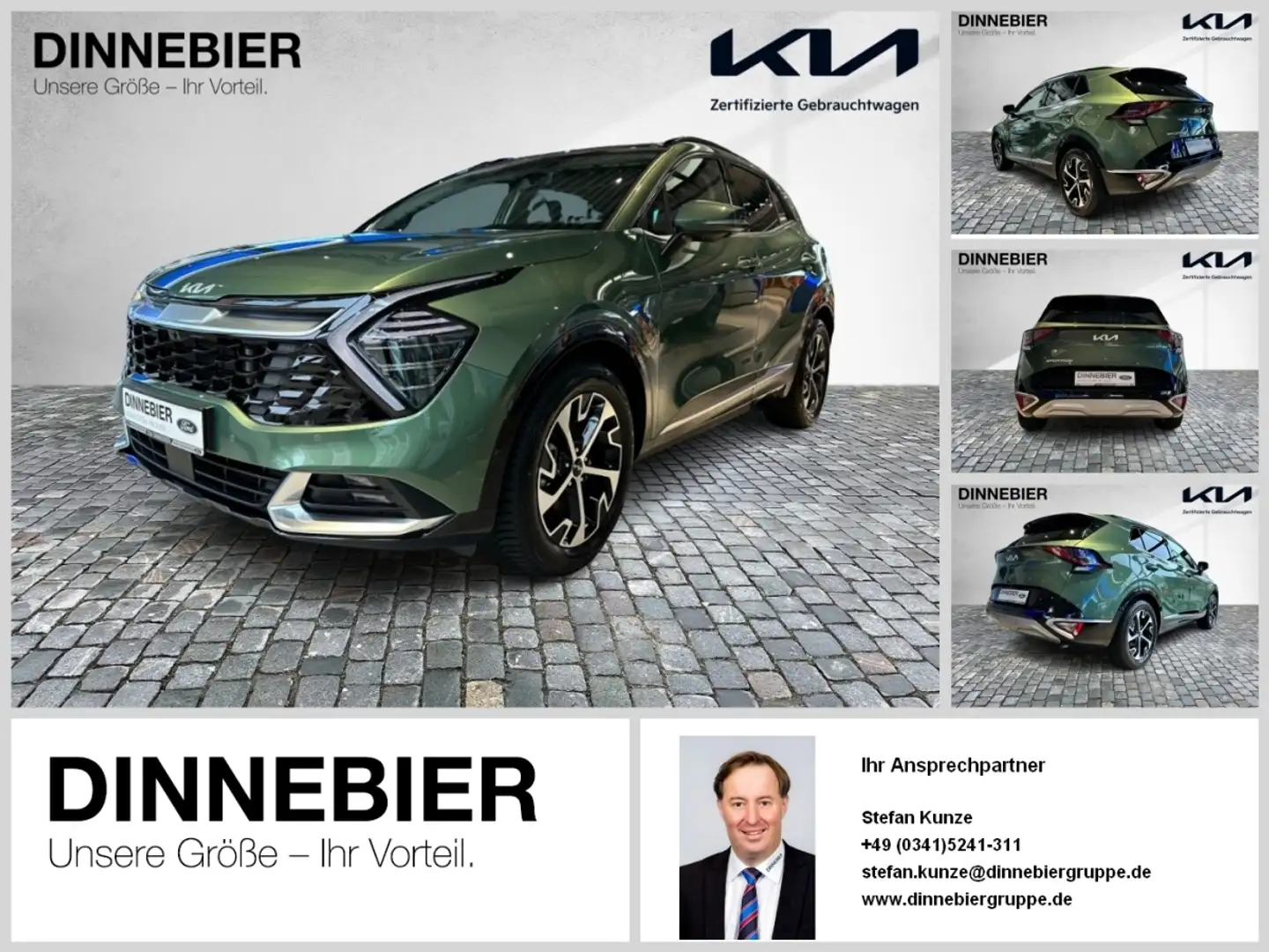 Kia Sportage Spirit 1.6T LED+360°+Glasdach+Navi Verde - 1
