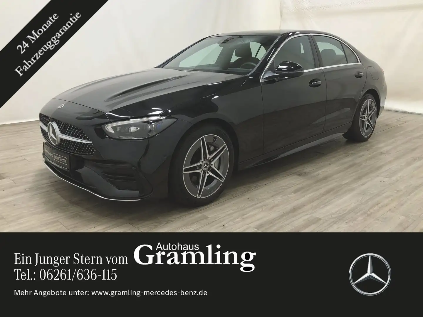 Mercedes-Benz C 300 de 4M AMG Pano*AHK*DIGITAL LIGHT*Distr*Kam Schwarz - 1