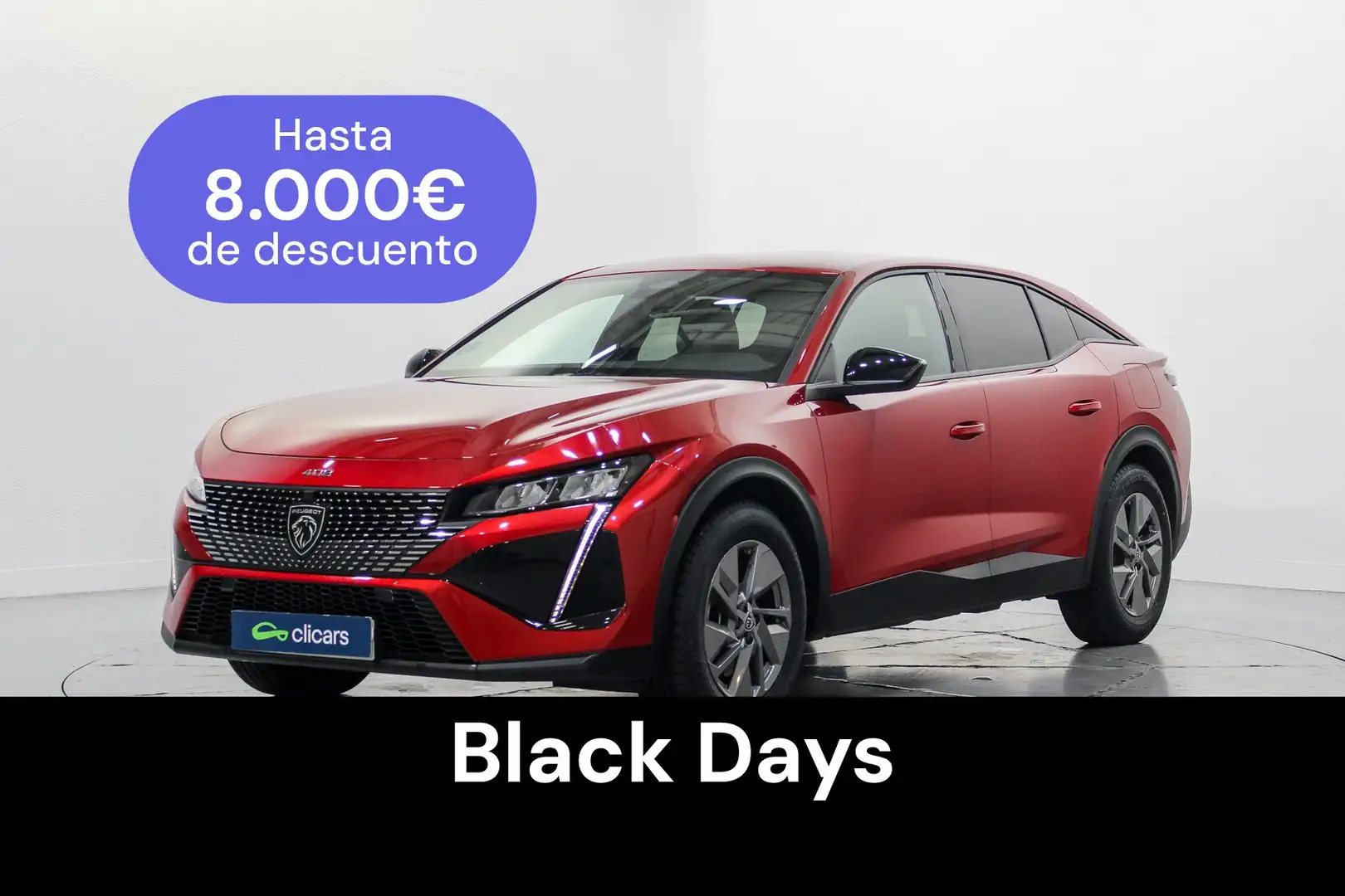 Peugeot 408 Hybrid 180 Allure e-EAT8 Rouge - 1