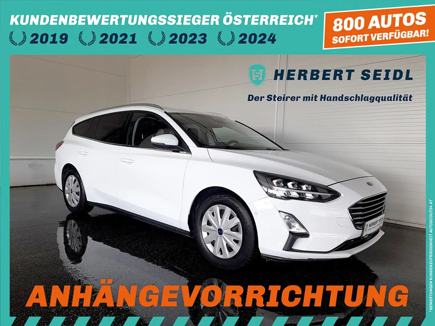Ford Focus TURNIER C&C1,5 EcoBlue *VOLL LED / NAVI / AHV&K... Weiß - 1