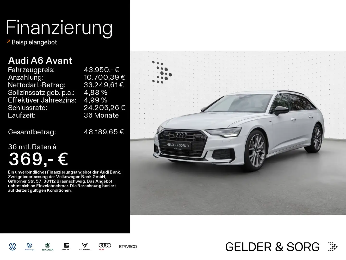 Audi A6 55 TFSI qu. S line *LED*Navi*AHK*RFK* Bianco - 1