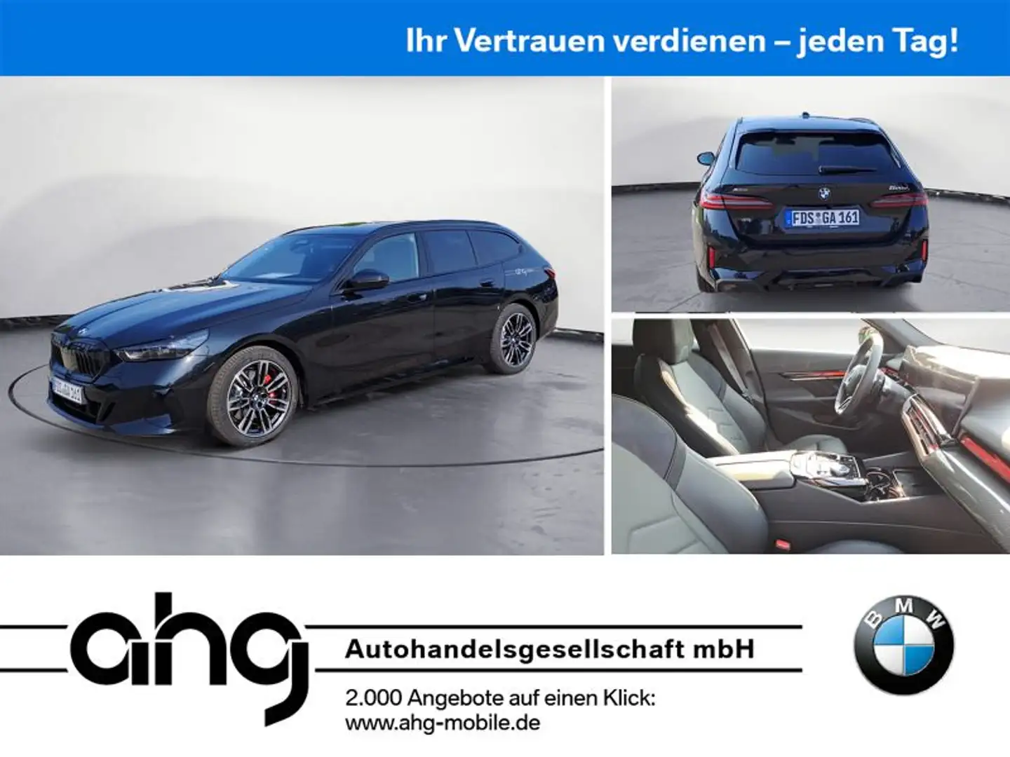 BMW 520 d xDrive Touring *MSportPro*Shadow*Iconic*Tra Schwarz - 1