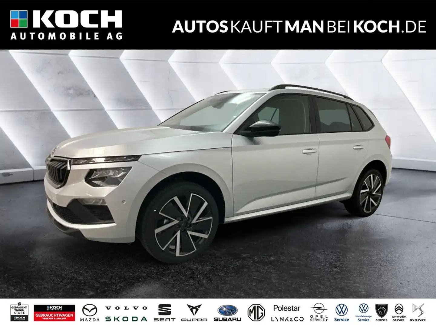 Skoda Kamiq 1.5 TSI DSG Selection AHZV NAVI MATRIX LED Silber - 1