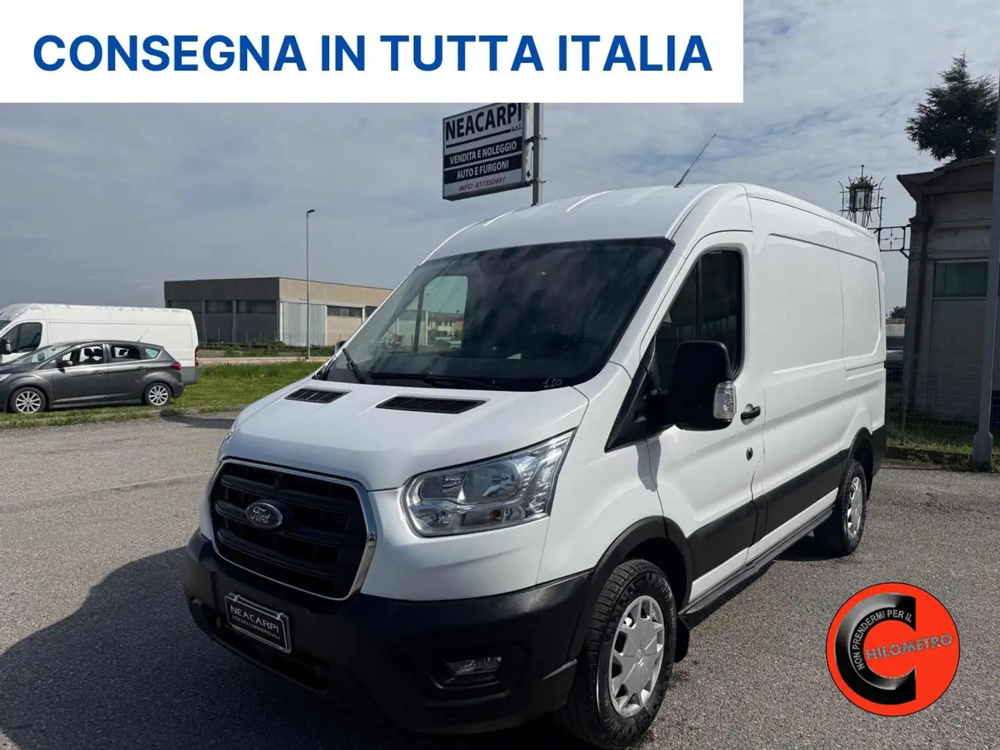 Ford Transit 350 2.0 TDCi 170 CV(PL-TM-L2-H2)SENSORI-CRUISE- Bianco - 1