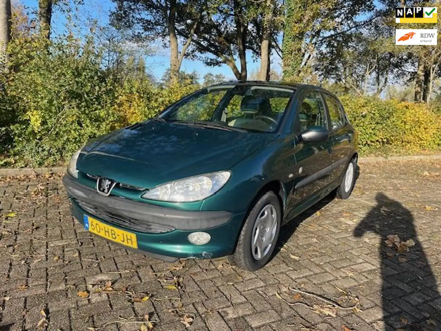 Peugeot 206 1.6-16V Roland Garros I panorama I airco I climate Groen - 1