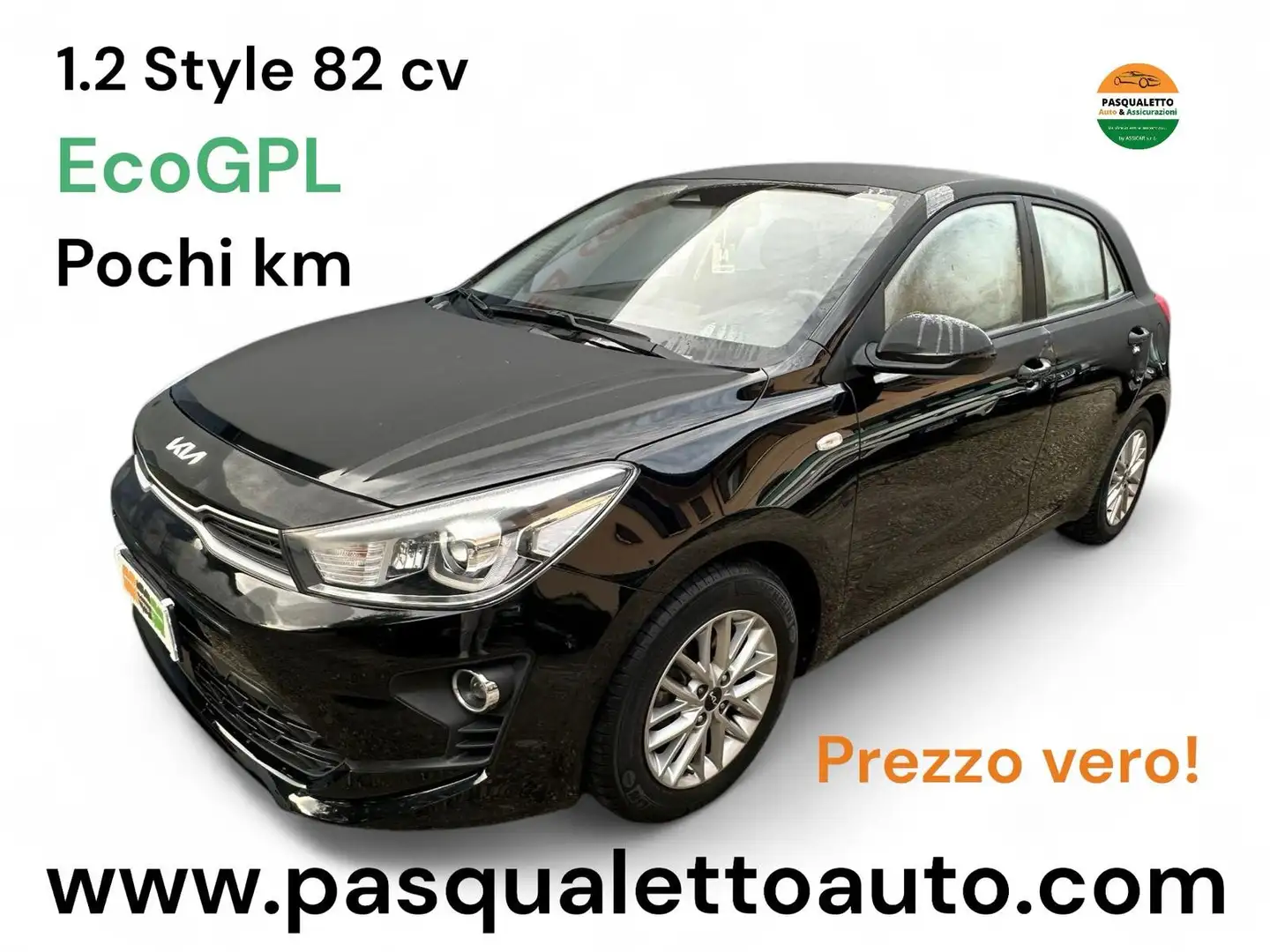 Kia Rio Rio 1.2 Style Gpl 82cv Noir - 1