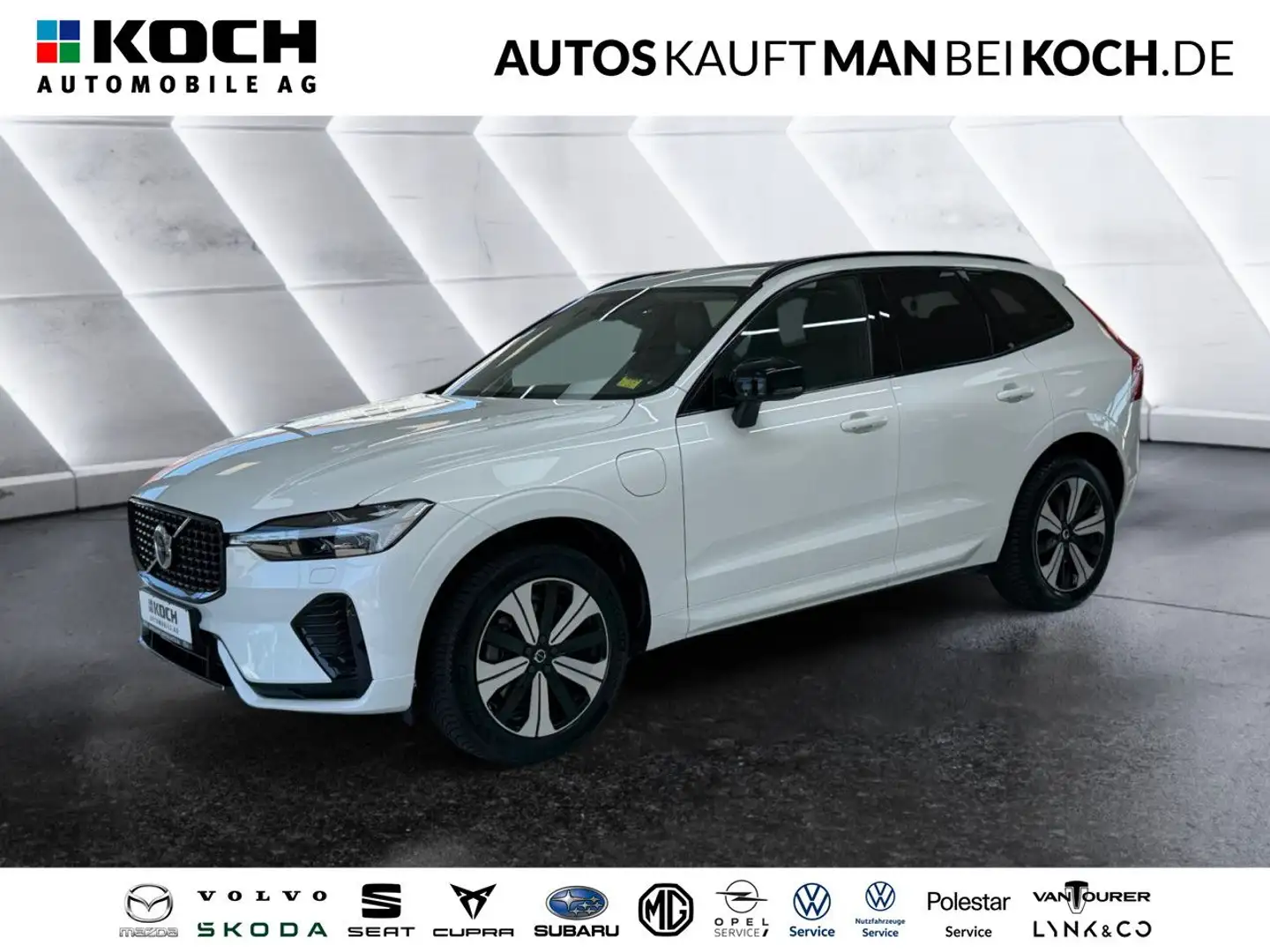 Volvo XC60 T6 Plug-In AWD Plus Dark BLIS ACC H/K Navi Blanc - 1