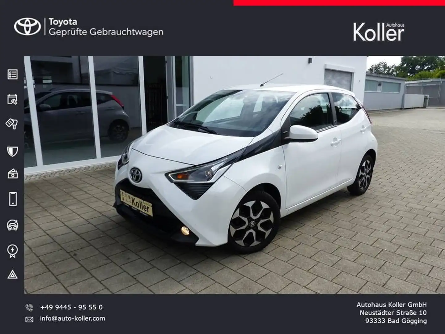 Toyota Aygo 1.0 x-play Team D Klima Kamera CarPlay Alu Weiß - 1