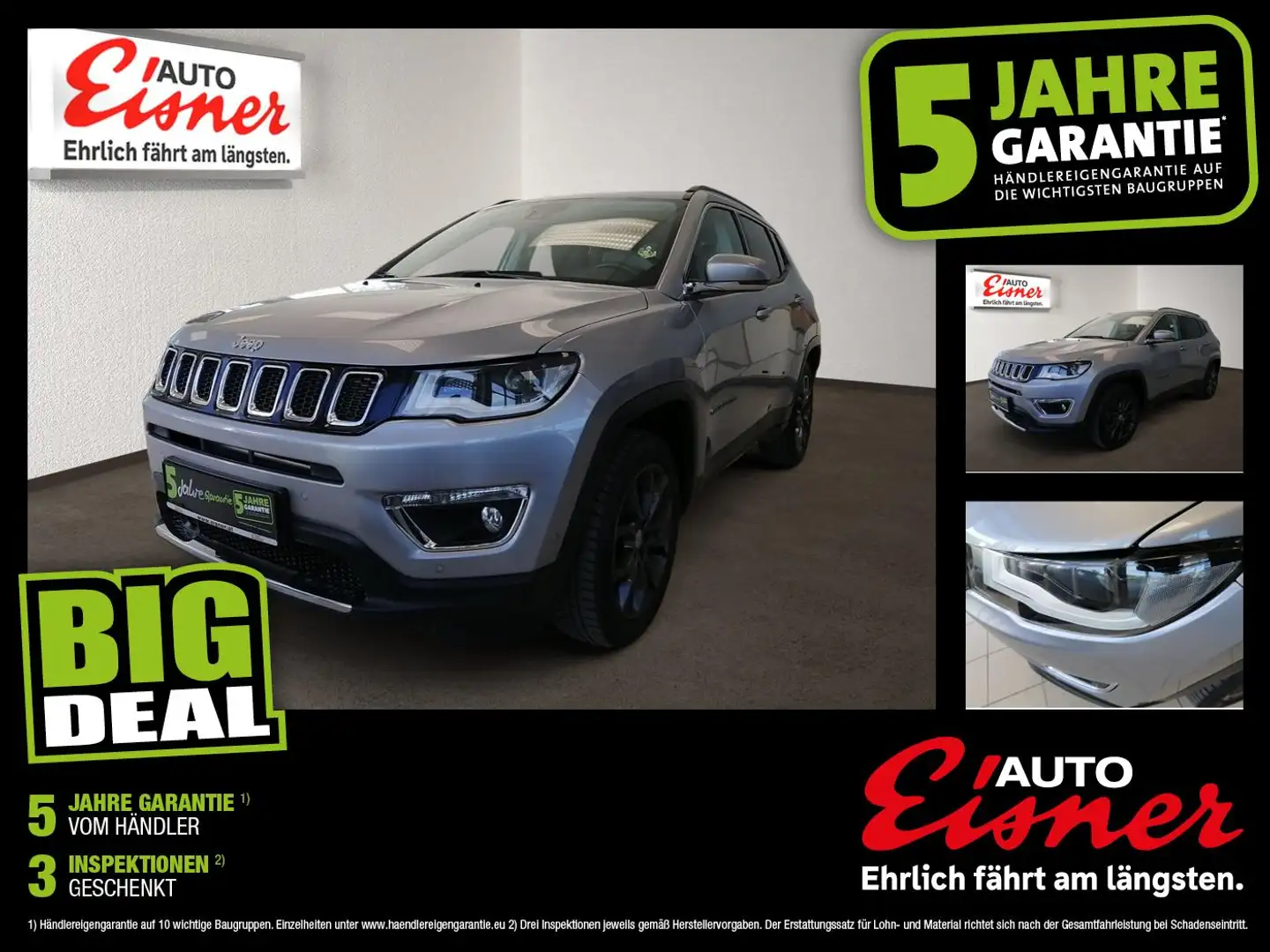 Jeep Compass 1.4 AWD Limited BIG DEAL Grau - 1