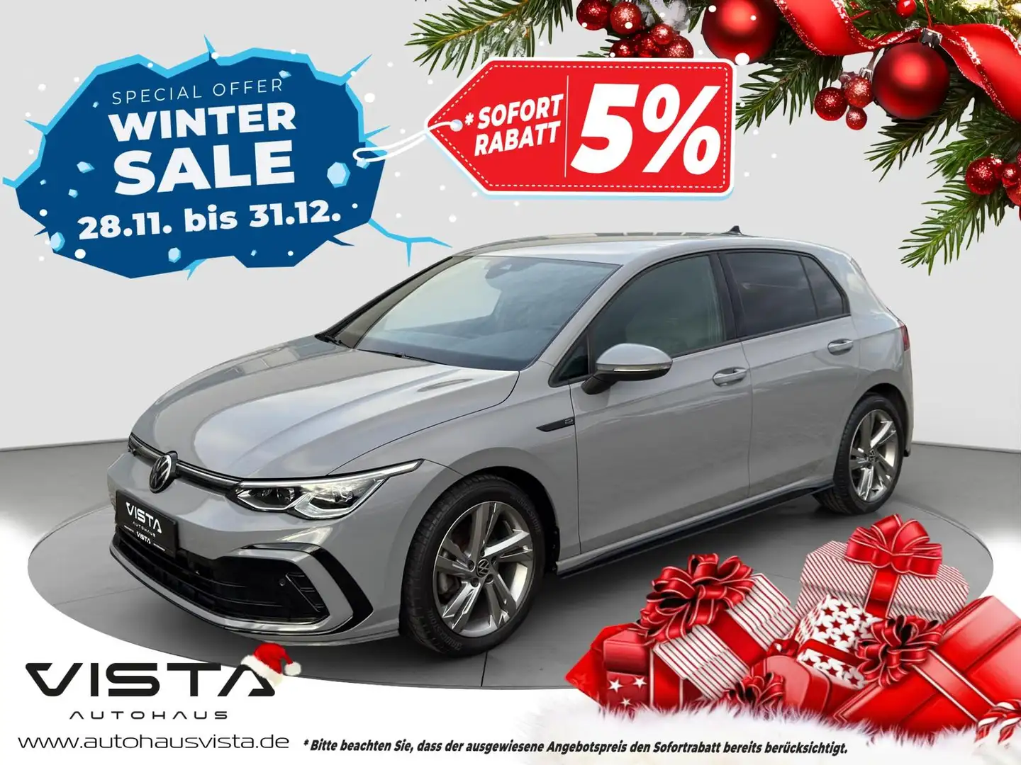 Volkswagen Golf R-Line 1.5 TSI*VIRTUAL*KAM*APP*IQ*NAVI*SHZ* Gris - 1