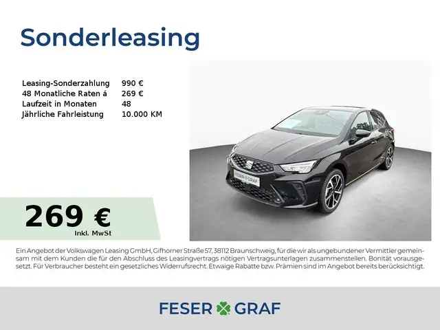 SEAT Ibiza FR 1.0 TSI DSG 17" LED NAVI VC SHZ