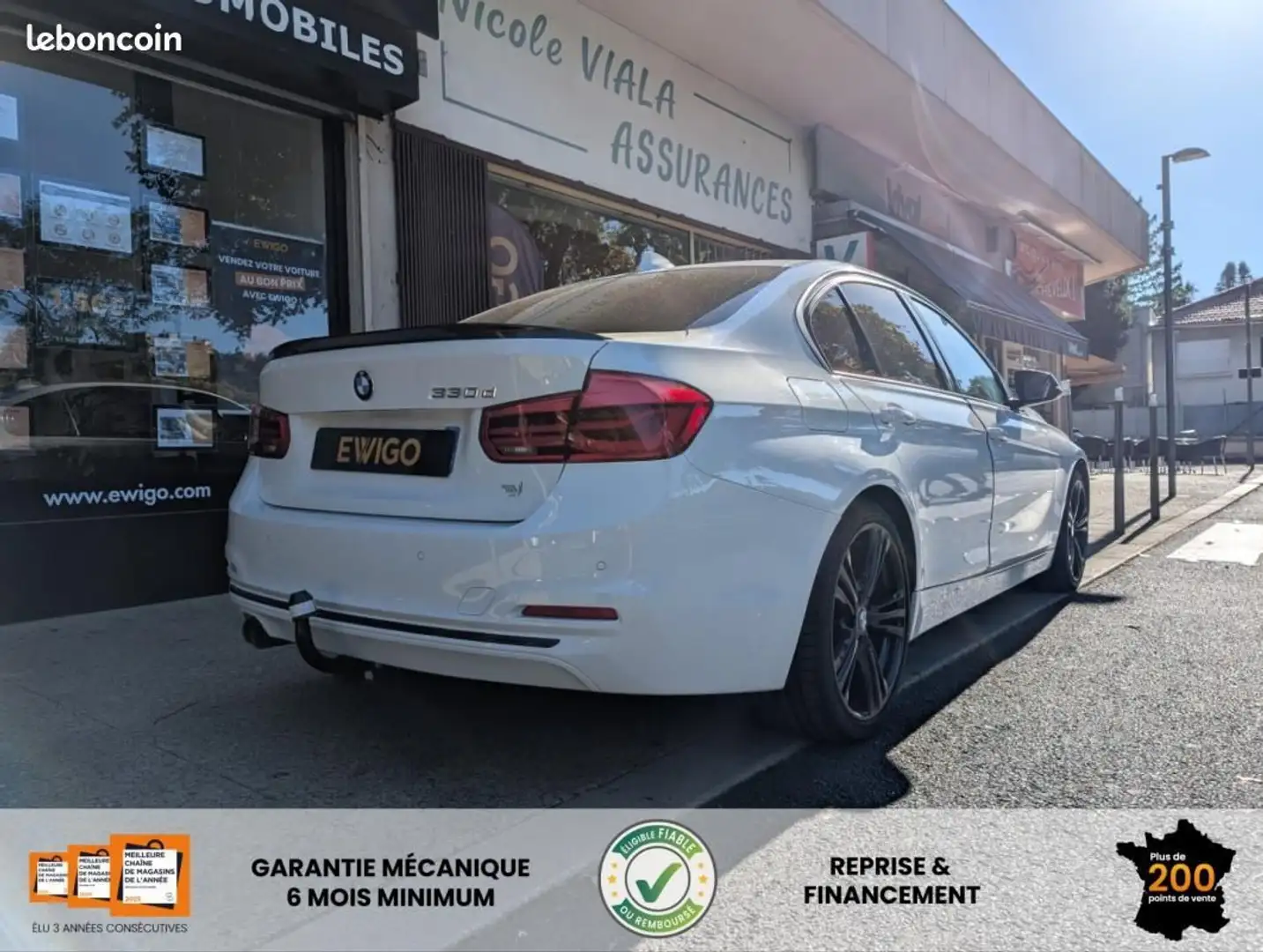 BMW 330 VI (F30) 330DA 258CH SPORT ATELLAGE Blanc - 2
