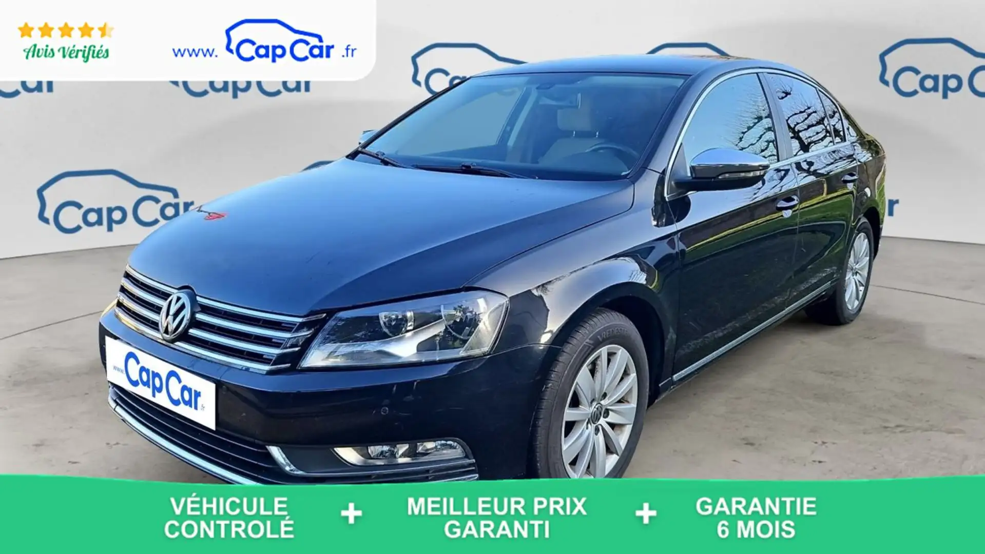 Volkswagen Passat VII 1.6 TDI 105 Confortline Noir - 1