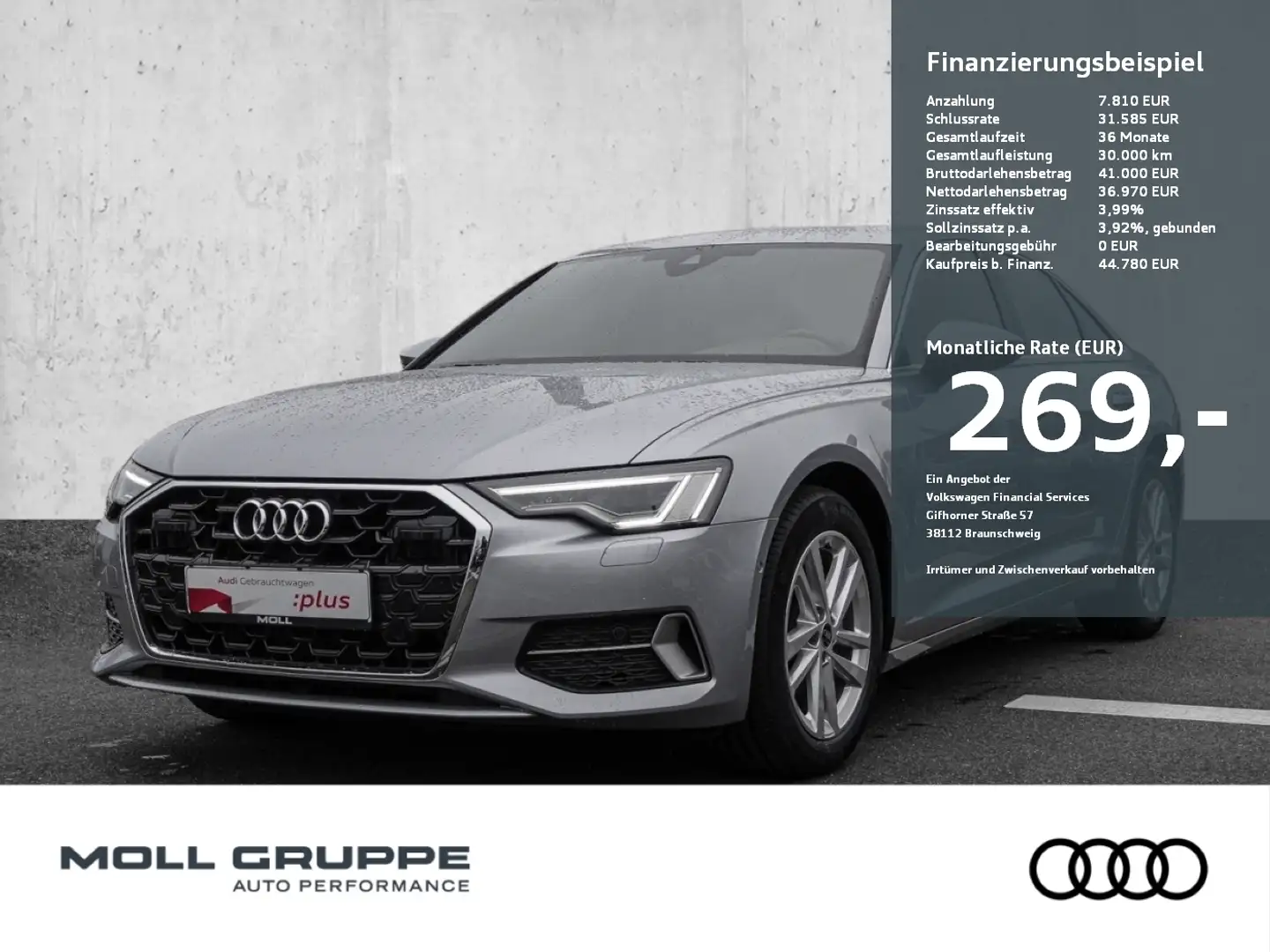 Audi A6 40 2.0 TDI advanced NAVI ACC EL.HECK KEYLESS Argento - 1