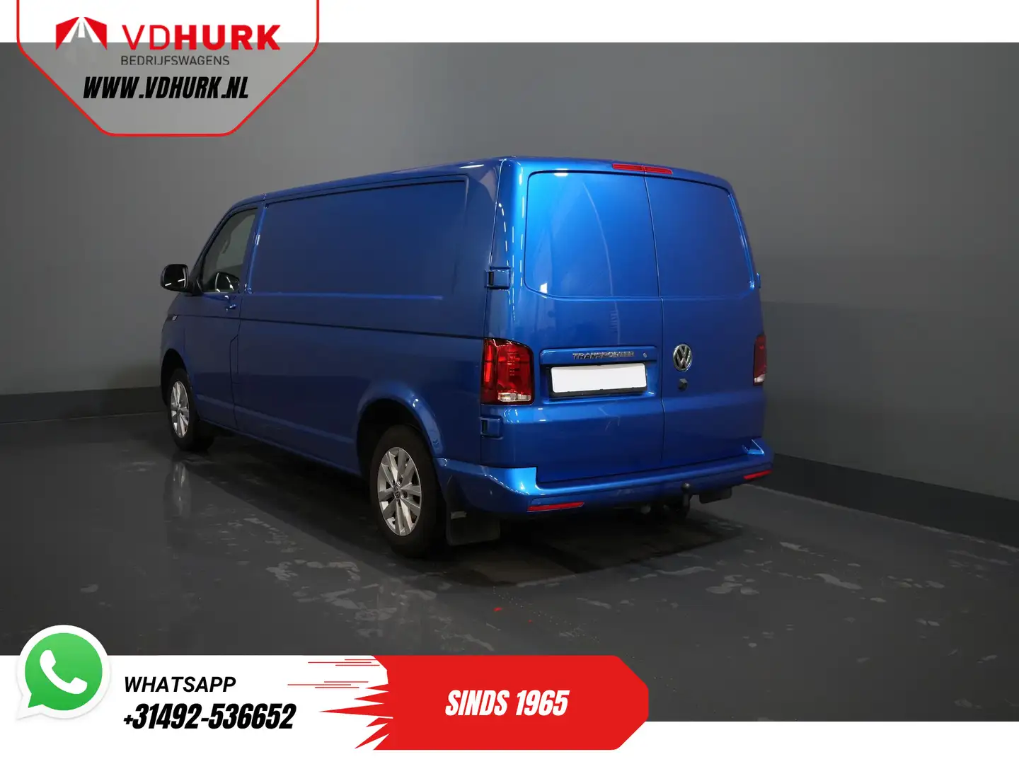 Volkswagen T6.1 Transporter 2.0 TDI 150 pk L2 DSG Aut. Highline BPM VRIJ! Adap Blauw - 2