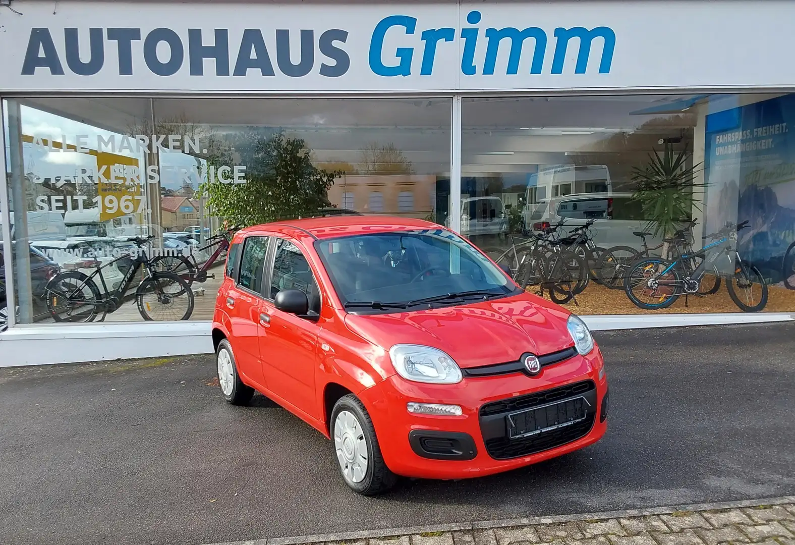 Fiat Panda Panda Easy "Allwetter, PDC, Klima, Radio" Rot - 1