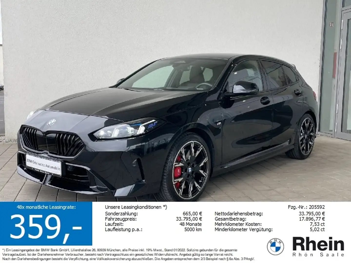 BMW 120 120 Liousine M Sportpaket HUD.H/K.Navi.Park+.SH Noir - 1