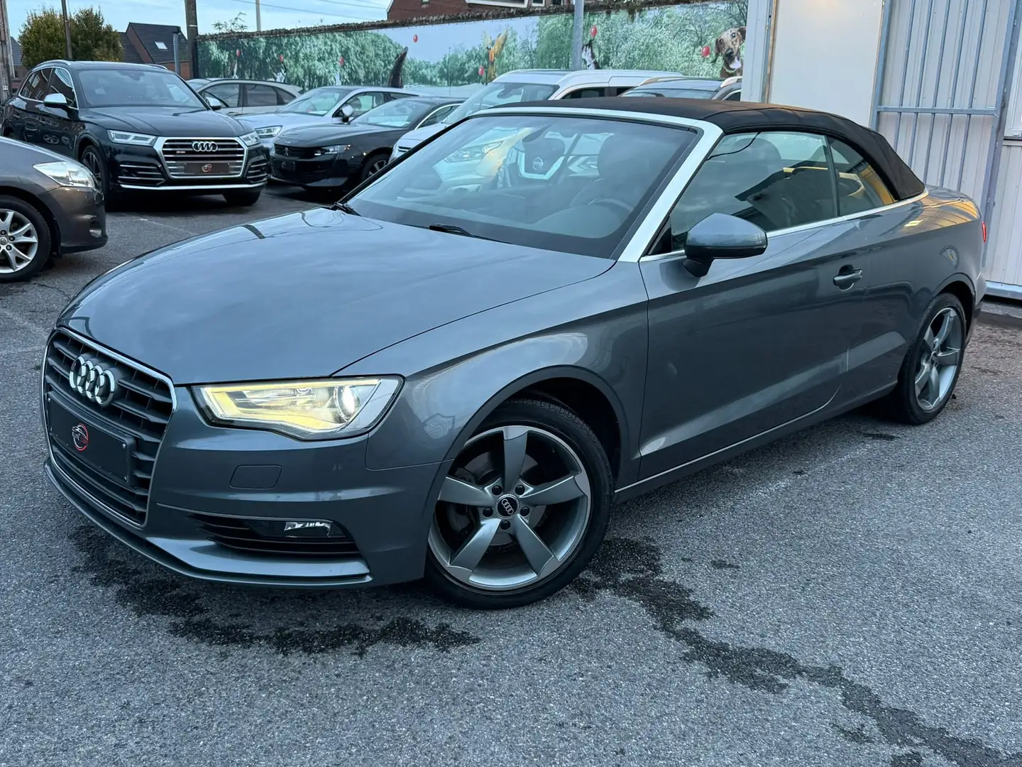Audi A3 Cabriolet 1.4 TFSI / CLIM / XENON / GPS / CUIR Grijs - 2
