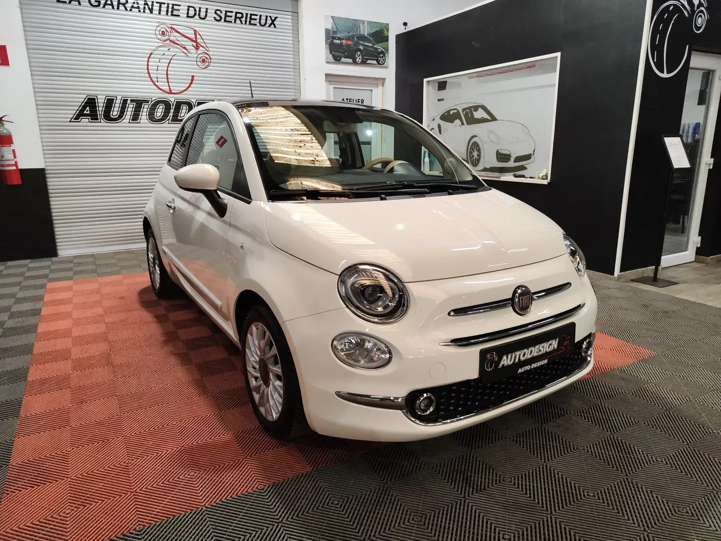 Fiat 500 500 1.2i Lounge MTA (EU6d-TEMP) Automatique Blanc - 1