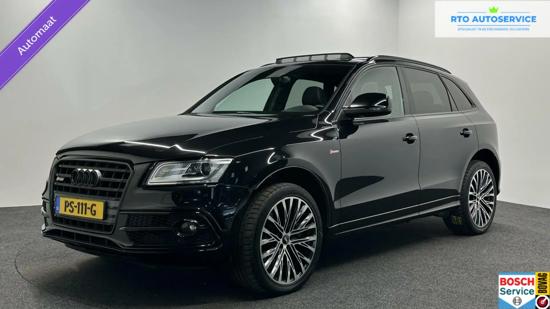 Audi SQ5 3.0 TFSI SQ5 quattro-Pano-Navi-Camera-Leer-Automaa Zwart - 1