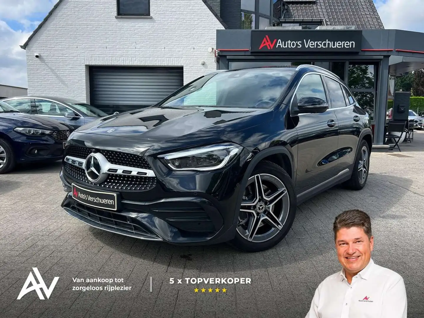 Mercedes-Benz GLA 250 AMG-Line 4Matic ** Pano Ambient 360 Cam Zwart - 1