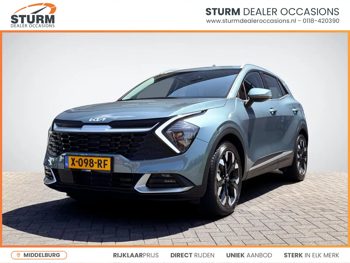Kia Sportage 1.6 T-GDi Plug-in Hybrid AWD DynamicLine | Navigat Grijs - 1